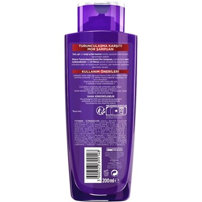 Elseve Turunculaşma Karşıtı Mor Şampuan 200 ml