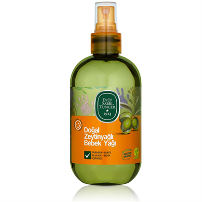 Eyüp Sabri Tuncer Doğal Zeytinyağlı Bebek Yağı, Pet Şişe, 1 Adet, 280 ml