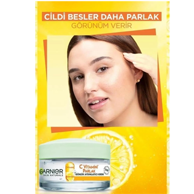 Garnier C Vitamini Parlak Günlük Aydınlatıcı Nemlendirici Krem 50ml