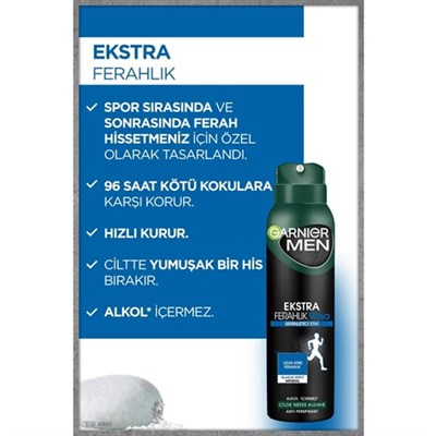 Garnier Men Ekstra Ferahlık Sprey Deodorant