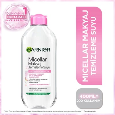 Garnier Micellar Kusursuz Makyaj Temizleme Suyu 400 ml