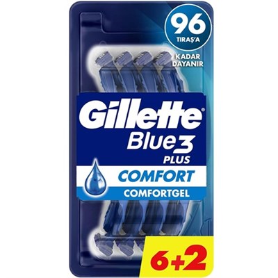 Gillette Blue3 Comfort Erkek Tıraş Bıçağı 8 Adet