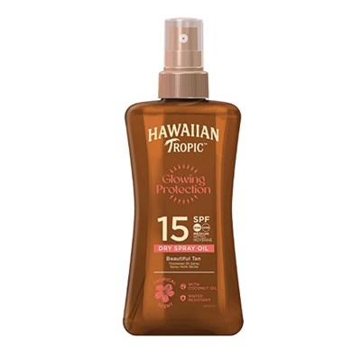 Hawaiian Tropic Glowing Protection Dry Spray Oil SPF15 Koruyucu & Bronzlaştırıcı Yağ 200 ml
