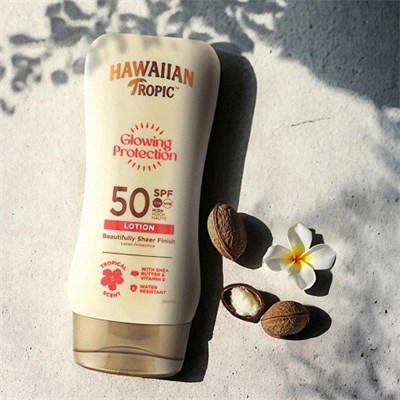 Hawaiian Tropic Glowing Protection Lotion SPF50 Güneş Koruyucu Vücut Losyonu 180 ml