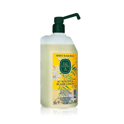 Klasik Limon Kolonyası 1 lt - Sprey Başlıklı x 2 adet