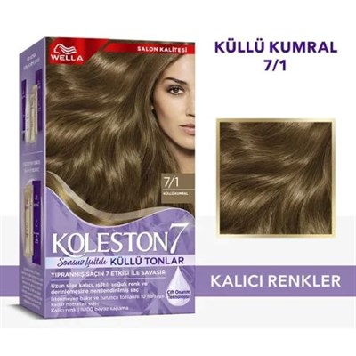Küllü Tonlar Saç Boyası 7/1 Küllü Kumral
