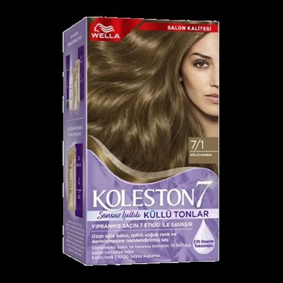 Küllü Tonlar Saç Boyası 7/1 Küllü Kumral