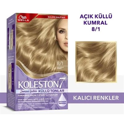 Küllü Tonlar Saç Boyası 8/1 Açık Küllü Kumral