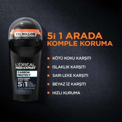 LOreal Paris Men Expert Carbon Protect Terleme Karşıtı Roll-On Deodorant 50 ml