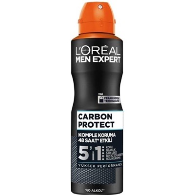 LOreal Paris Men Expert Carbon Protect Anti Perspirant Sprey Deodorant 150 ml x 2 adet