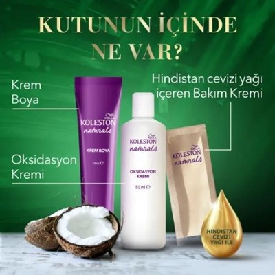 Naturals 2/8 Böğürtlen Siyah Saç Boyası x 2 adet