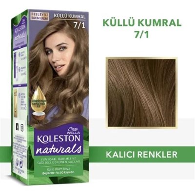 Naturals Saç Boyası 7/1 Küllü Kumral x 2 adet
