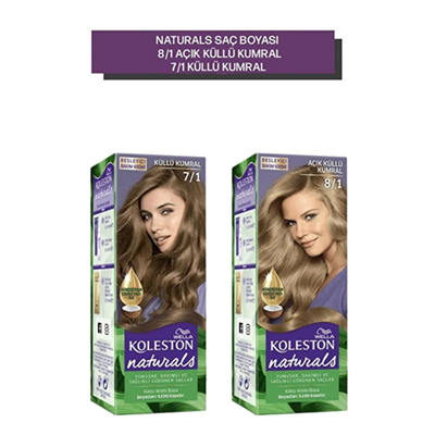 Naturals Saç Boyası 7/1 Küllü Kumral x 2 adet