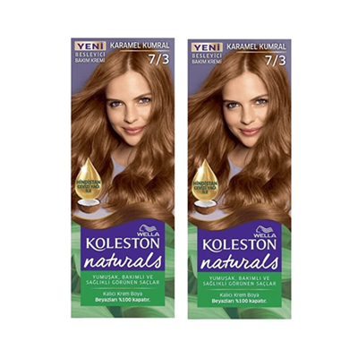 Naturals Saç Boyası 7/3 Karamel Kumral x 2 adet