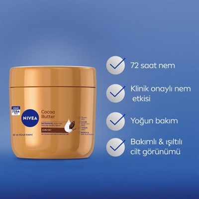 Nemlendirici El ve Vücut Bakım Kremi Cocoa Butter 400 ml