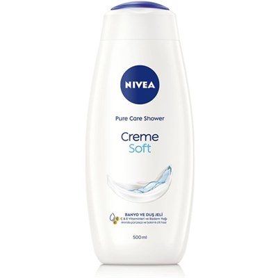 NIVEA Creme Soft Kremsi Dokunuş Banyo ve Duş Jeli 500 ml