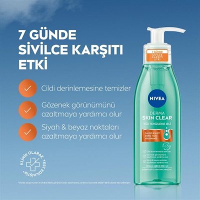 Nivea Derma Skin Clear Yüz Temizleme Jeli 150 ml