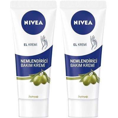 Nivea El Kremi Zeytinyağlı Nemlendirici Bakım Kremi 75 ml X 2 adet