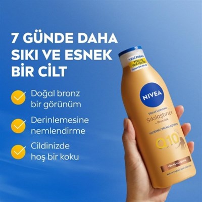NIVEA Q10 Sıkılaştırıcı Ve Kademeli Bronzlaştırıcı Vücut Losyonu 400ml