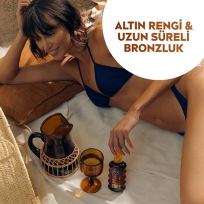 Nivea Sun Karoten Özlü Yoğun Bronzlaştırıcı Güneş Yağ Sprey Vitamini,Doğal Bronzluk 200 ml x 2 Adet