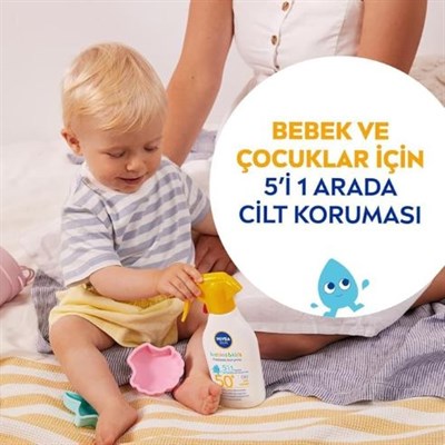 Nivea Sun Spf 50+ Bebek Ve Çocuk İçin Hassas Koruma Güneş Koruyucu Roll-On 50Ml