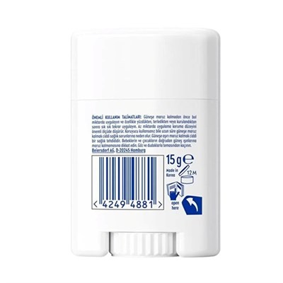 Nİvea Sun SPF50 Çok Yüksek Güneş Korumalı Kore Stick Yüz Güneş Kremi 15gr,