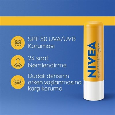 Nivea Sun SPF50+ Dudak Bakım Kremi