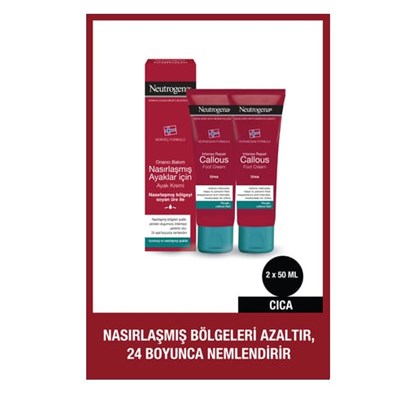 Norveç Formülü Onarıcı Bakım Nasırlaşmış Ayaklar İçin Ayak Kremi 50 ml x 2 adet