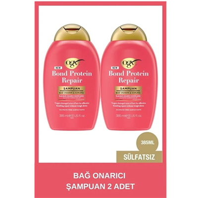 OGX Bond Protein Repair Şampuan 385 ml x 2 Adet