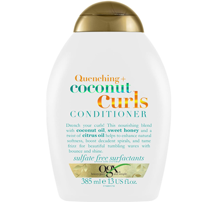 OGX bukleli saçlar için nemlendirici coconut curls sülfatsız bakım kremi (385 ml)