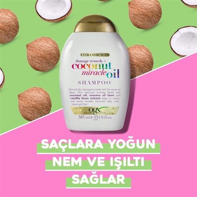 Ogx Yıpranma Karşıtı Sülfatsız Coconut Miracle Oil Şampuan 385 ml 