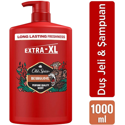 Old Spice Bearglove Erkek Duş Jeli ve Şampuan 1000 Ml XL Büyük Boy