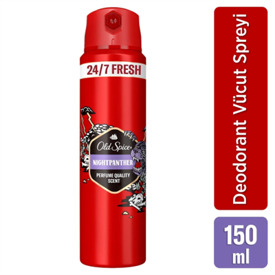 Old Spice Night Panther Erkek Sprey Vücut Deodorantı 150 ml