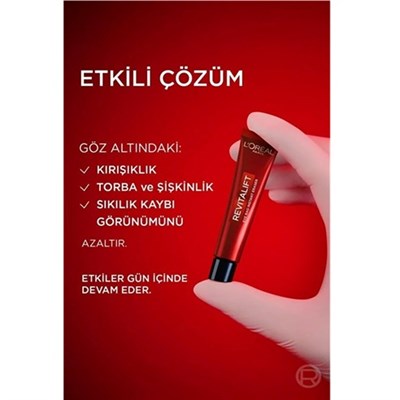 Revitalift Lazer Eyebag Instant Eraser Göz Altı Torba Görünümüne Karşı Etkili Göz Kremi 15ml