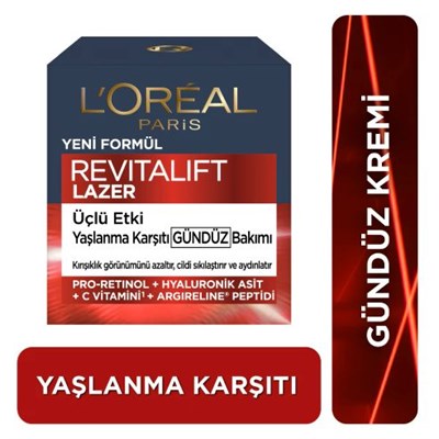 Revitalift Lazer Yoğun Yaşlanma Karşıtı Gündüz Bakım Kremi 50 ml (+40 Yaş)