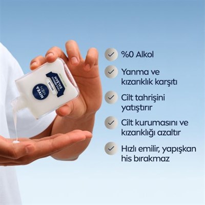 Erkek HassasTıraş Sonrası Balsam Hassas 100 ml,E Vitamini,ProVitamin B5,Alkolsüz Formül,Hassas Ciltler için Rahatlatıcı Tıraş Sonrası Bakım
