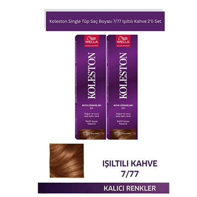 Single Tüp Boya 7/77 Işıltılı Kahve x 2 adet