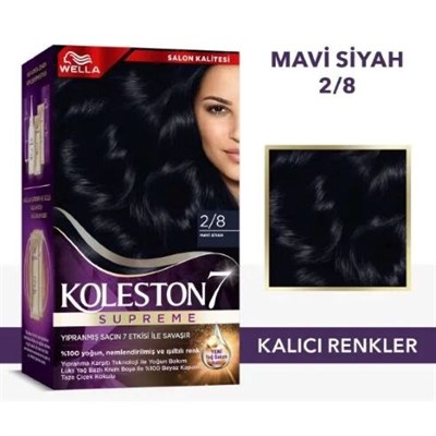 Wella Koleston Supreme Saç Boyası 2/8 Mavi Siyah x 2 adet