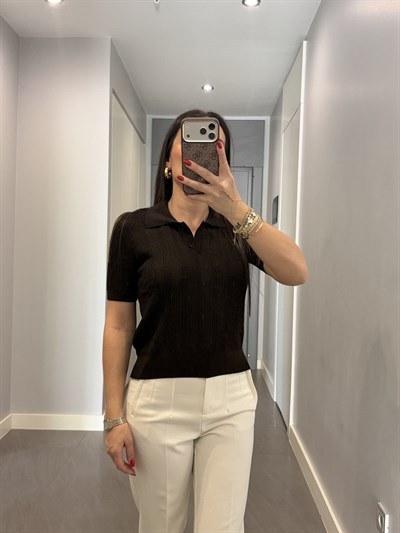 Polo Yaka Ajurlu Triko