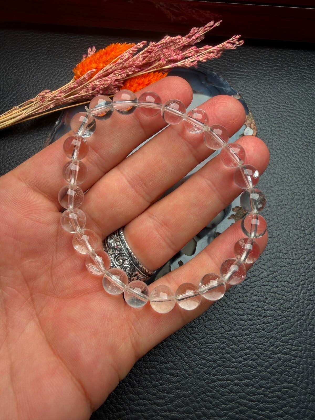 Orijinal Kristal Kuvars Doğaltaş Bileklik
