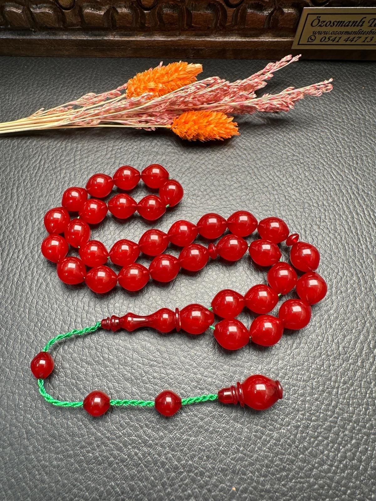 Sercan Yetkinşekerci İşçiliği Sıkma Kehribar Tesbih