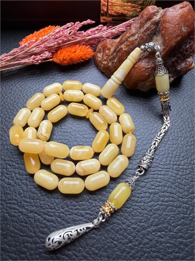  Rus Kaya Damla Kehribar Tesbih