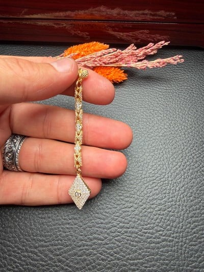 925 Ayar Özel Tasarım Diamond Gümüş Püskül