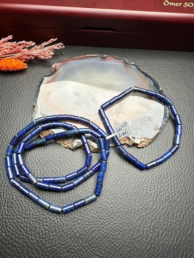 Lapis Lazuli Doğal Taş Bileklik ve Kolye Set