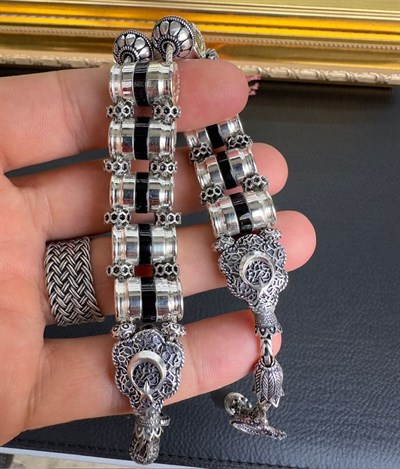 Mermi Model Gümüş Zaza Tesbih