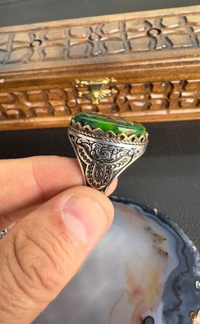 Opal Taşı Özel Tasarım Gümüş Yüzük