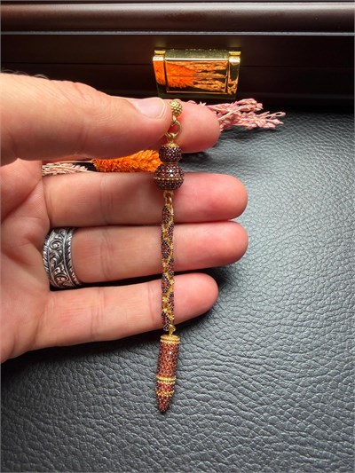 Özel Tasarım Diamond Model Gümüş Püskül