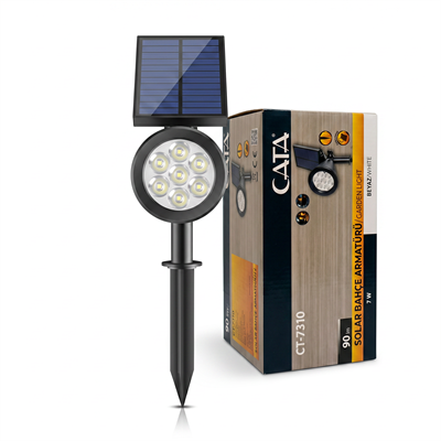 CATA CT-7310 Solar Bahçe Armatürü 7W Amber Işık