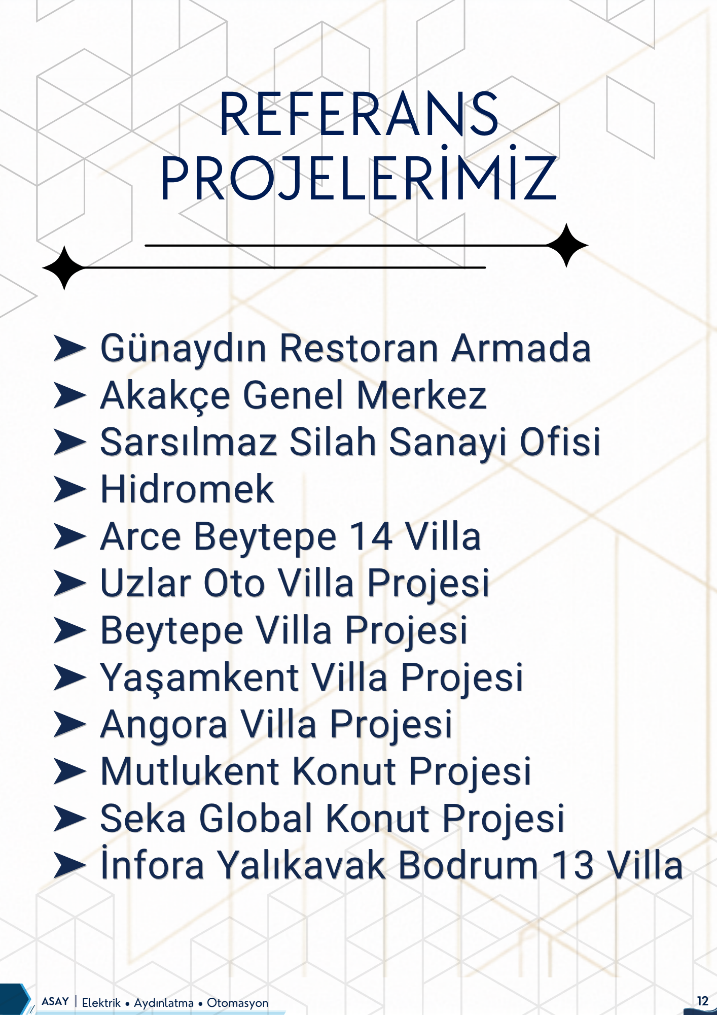 ASAY referans projeleri