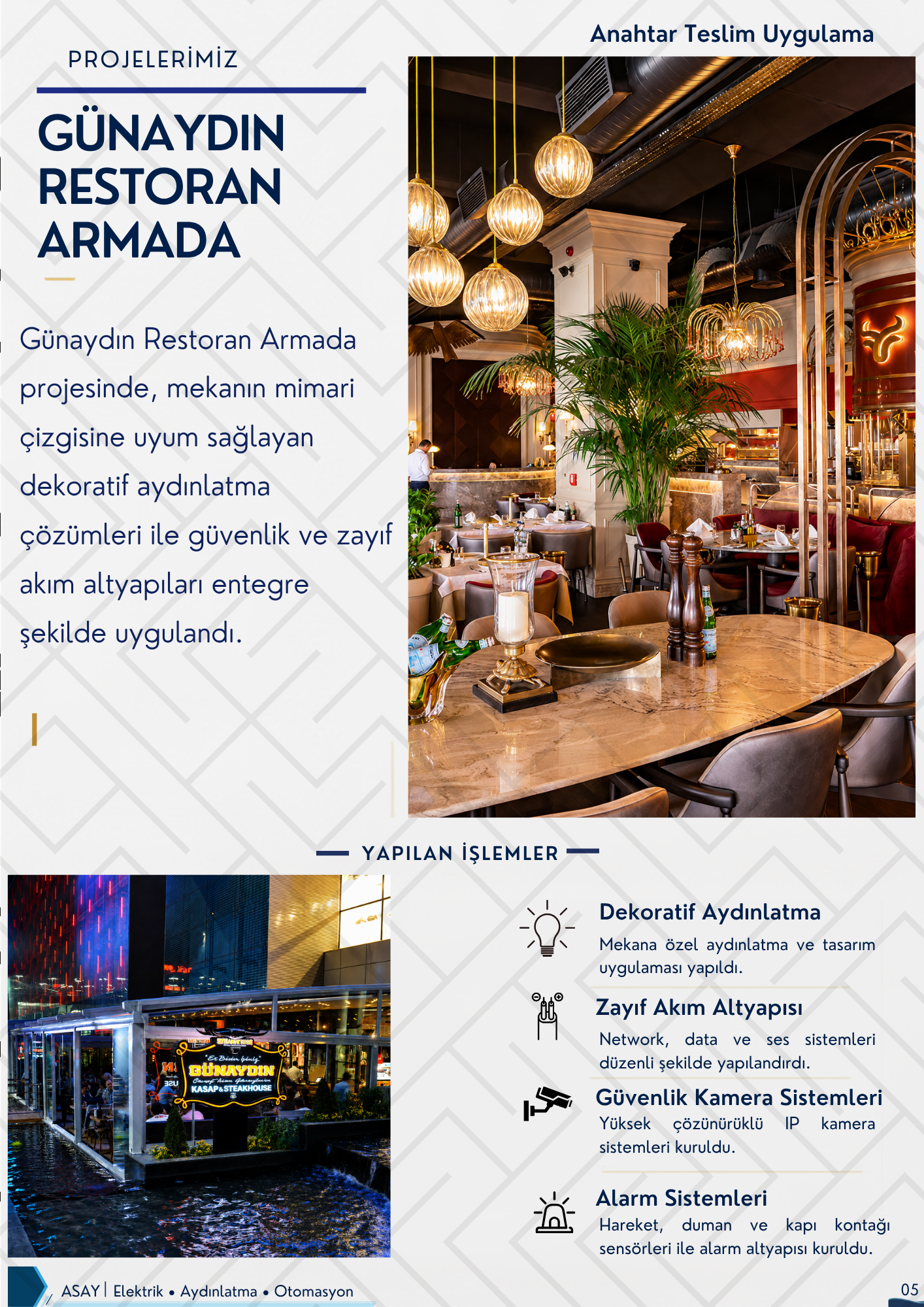 Günaydın Restoran Armada projesi